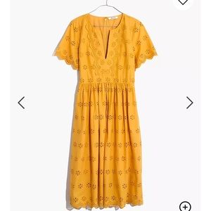 Madewell Scalloped Eyelet Midi Dress 10